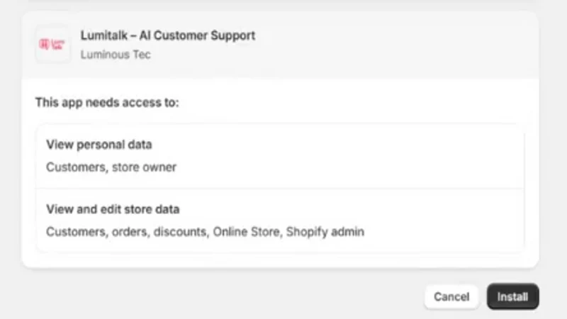 LumiTalk AI Support