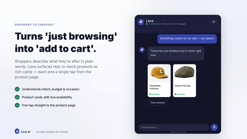 Lexa: AI Chatbot & Live Chat
