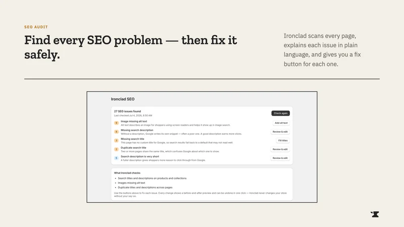 Ironclad SEO: Alt Text & Meta
