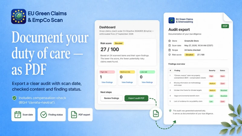 EU Green Claims & EmpCo Check