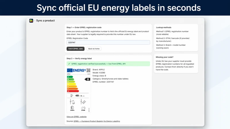 EPREL Labels