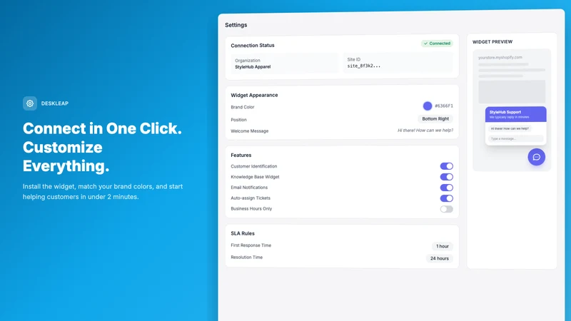DeskLeap: Helpdesk & Live Chat