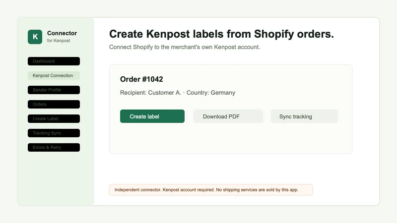 Connector for Kenpost