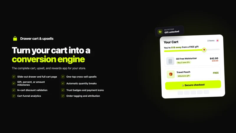 Attravo: Cart Drawer Upsell