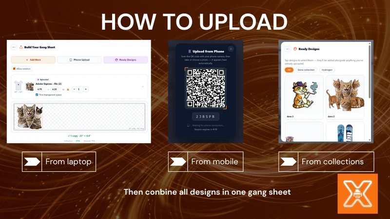AI DTF Gang Sheet Builder