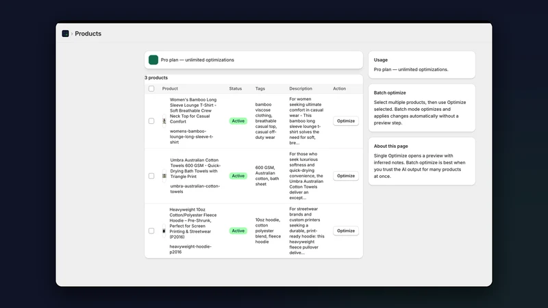 AI Catalog Optimizer