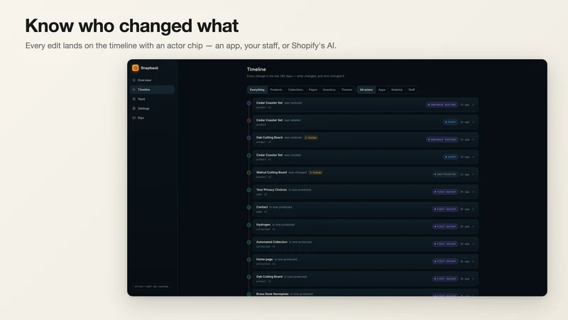 Snapback Backup & Restore