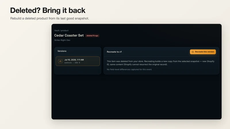 Snapback Backup & Restore