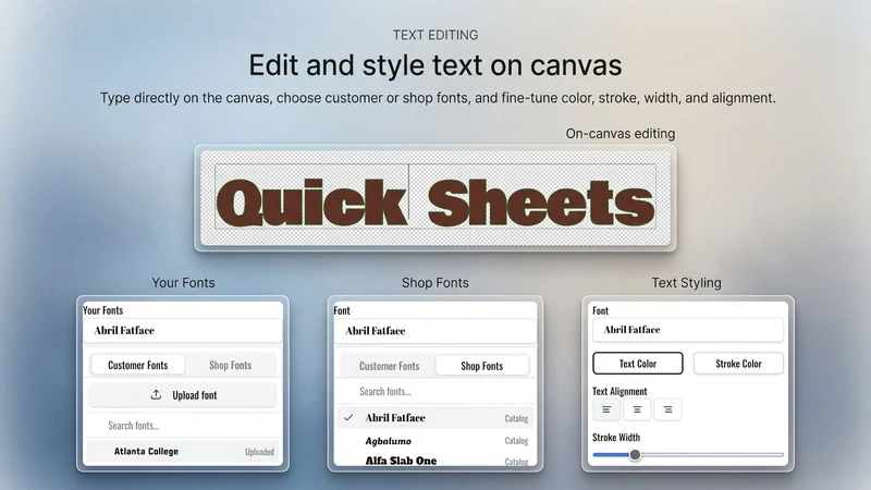 Quick Sheets