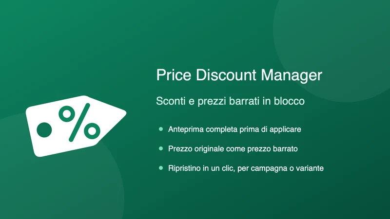 Price Discount Manager