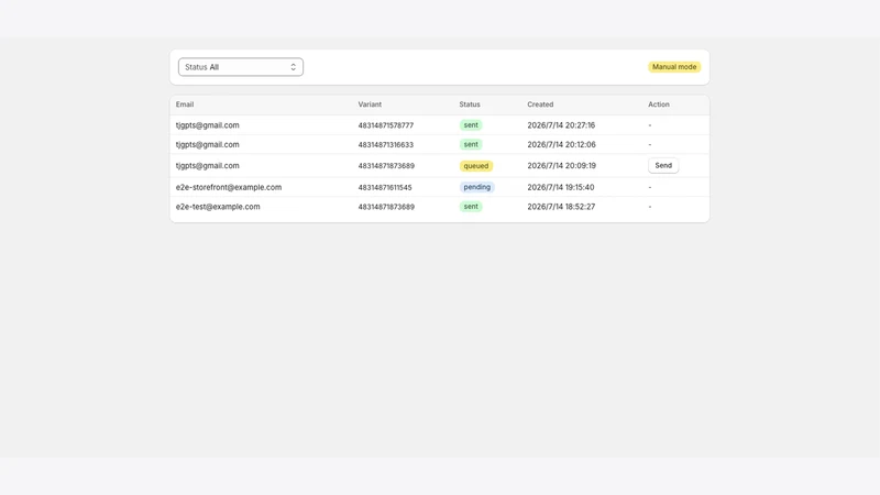 Guarded Restock Alerts