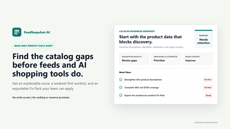 FeedSnapshot: Catalog Audit