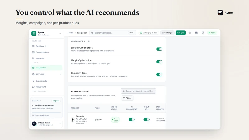 Rynex: AI Shopping Agent