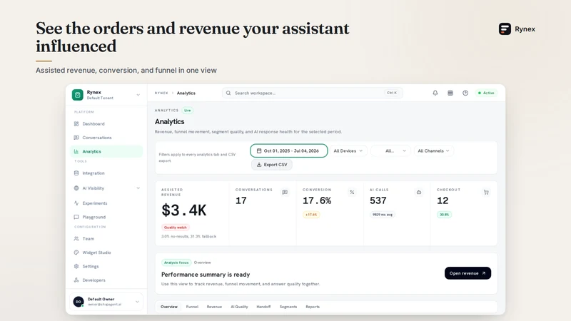 Rynex: AI Shopping Agent
