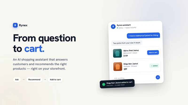 Rynex: AI Shopping Agent