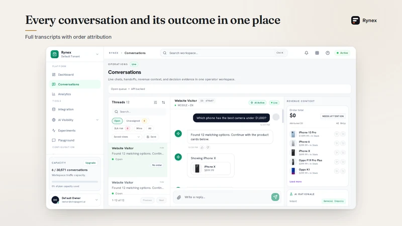 Rynex: AI Shopping Agent