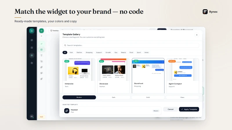 Rynex: AI Shopping Agent