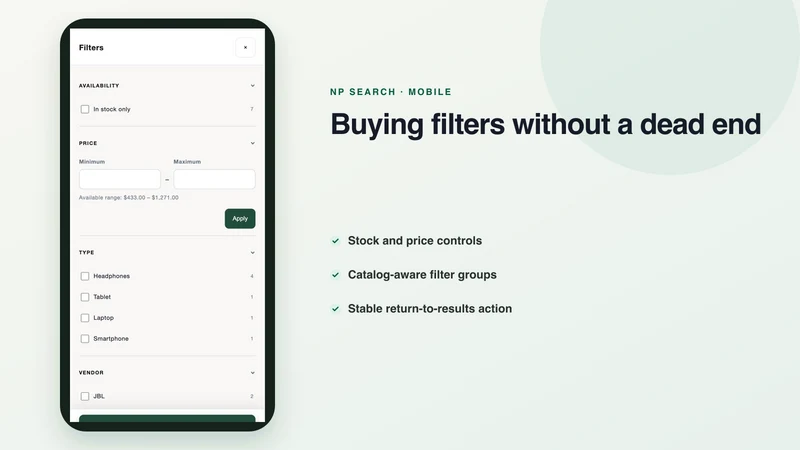 NP Search: AI Search & Filter