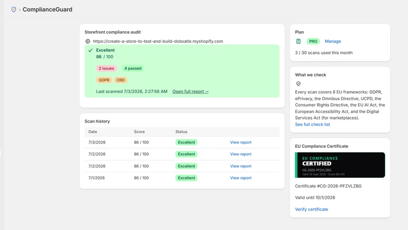 ComplianceGuard: EU Audit