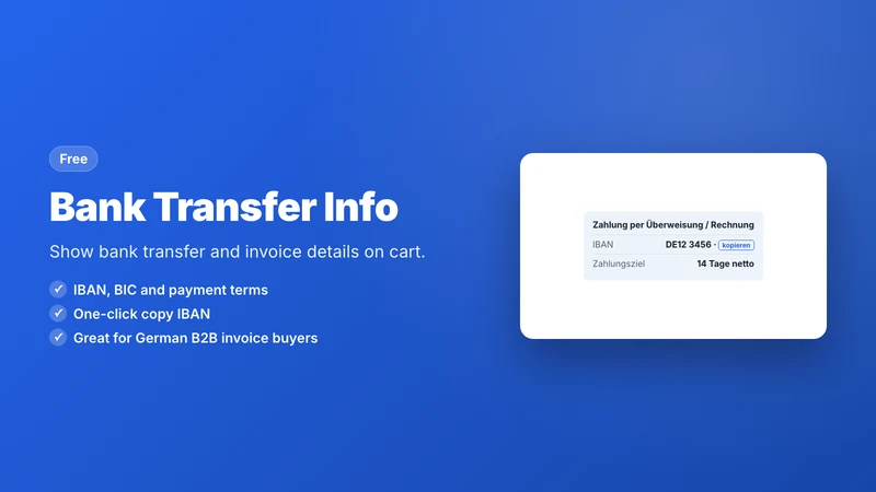 Bank Transfer & Invoice Info