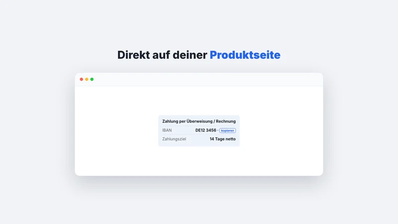 Bank Transfer & Invoice Info