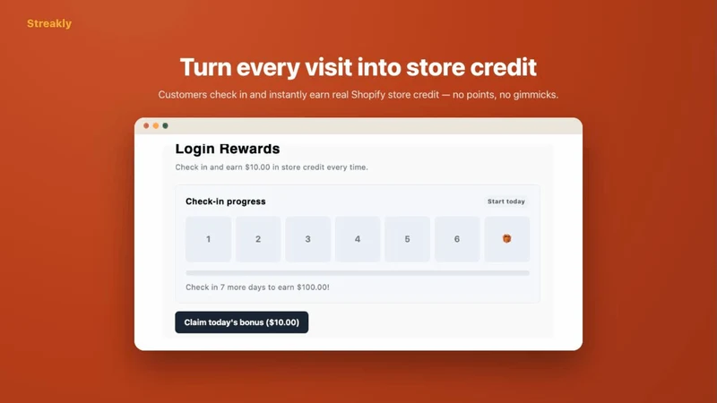 Streakly: Daily Login Rewards