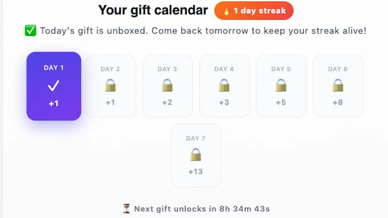 Streakbox ‑ Gamify Daily Visit