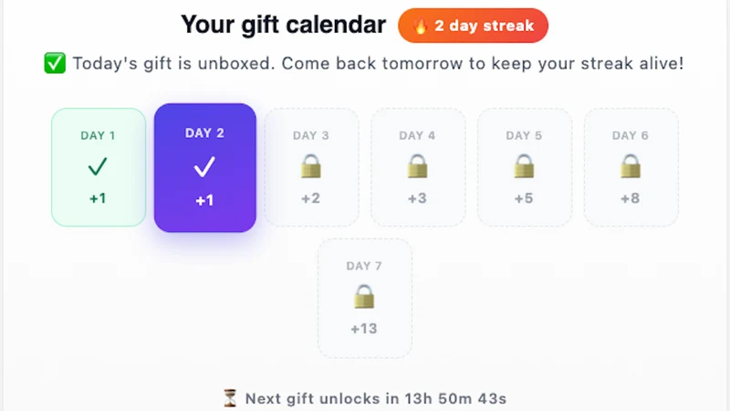 Streakbox ‑ Gamify Daily Visit