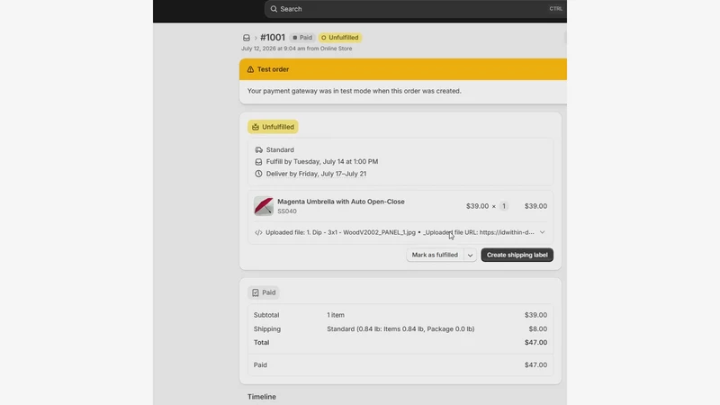 Product File Upload Field