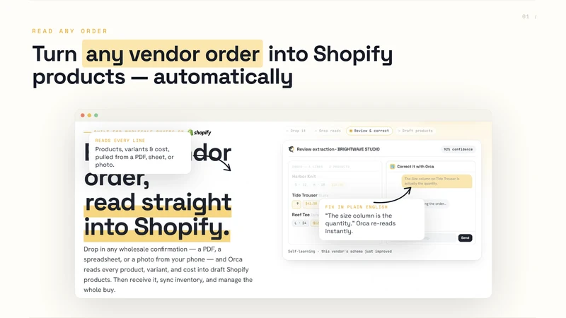 Orca: Purchase Orders & Stock