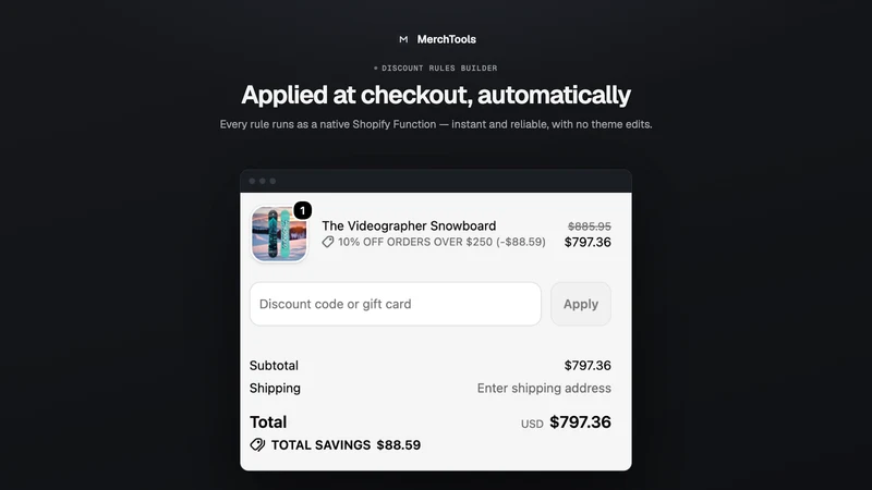 MerchTools Discount Rules