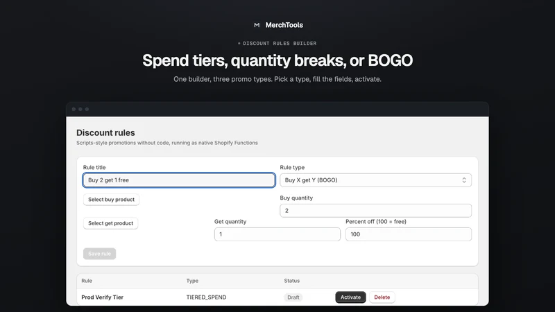 MerchTools Discount Rules