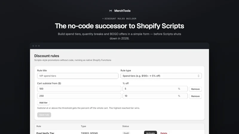 MerchTools Discount Rules