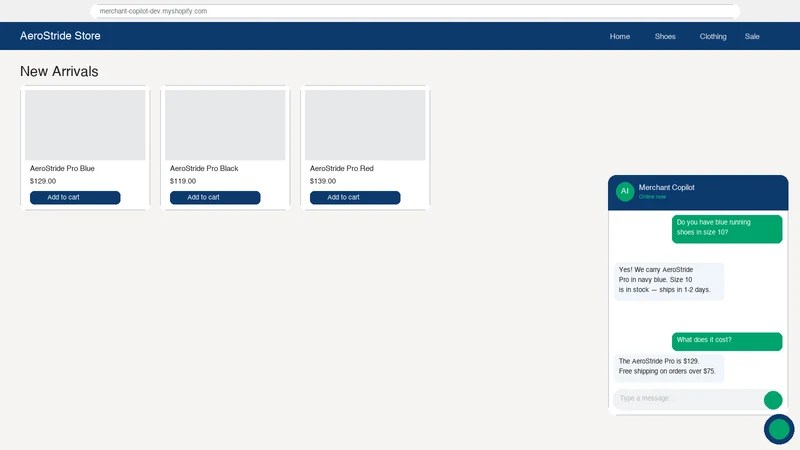Merchant Copilot AI Chatbot