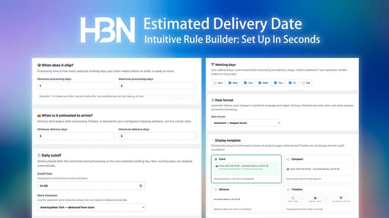 HBN: Estimated Delivery Date