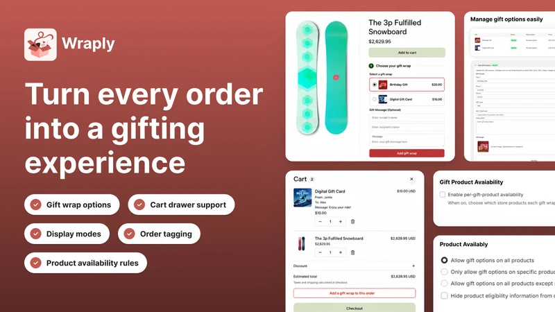 Wraply: Gift Wrap & Gift Note