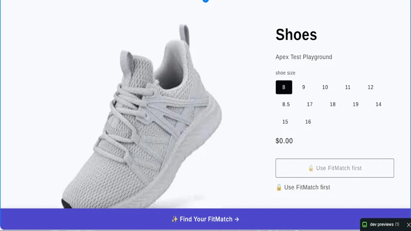 FitMatch Sizing Bar