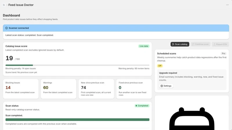 Feed Issue Doctor