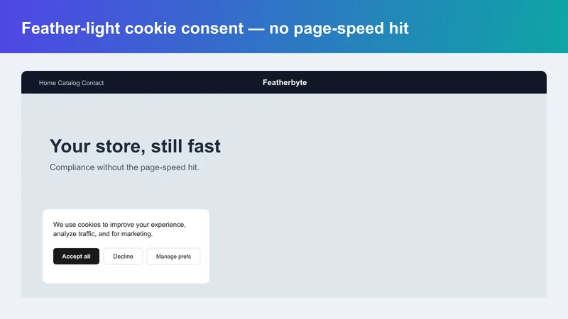 Featherbyte ‑ Cookie Consent