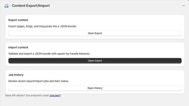 PagePort ‑ Content Migration