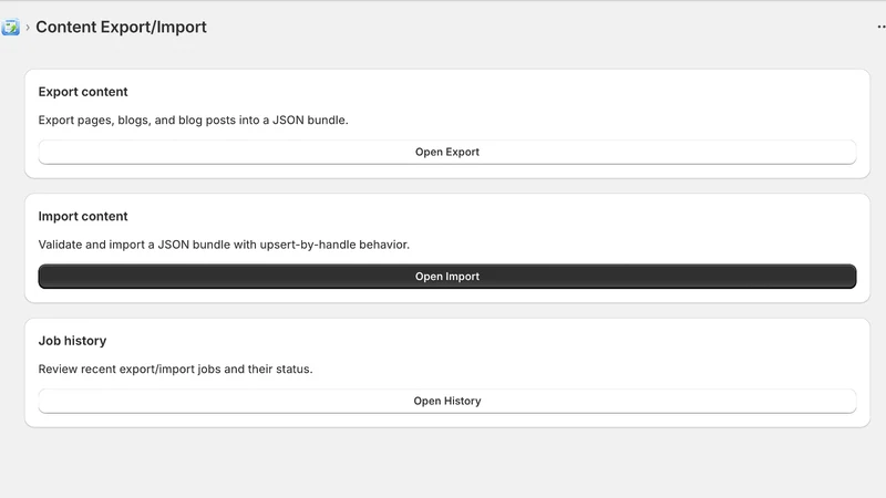 PagePort ‑ Content Migration