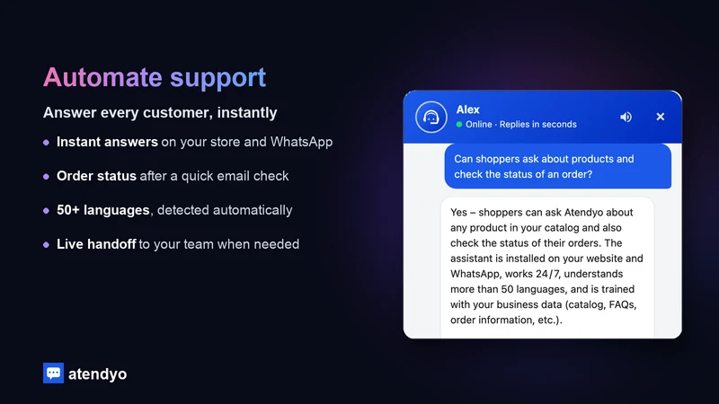 Atendyo: AI Support Chatbot