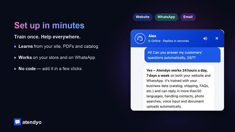 Atendyo: AI Support Chatbot