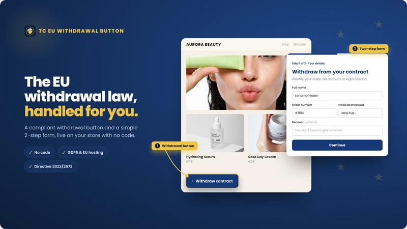 MIDA EU Withdrawal Button