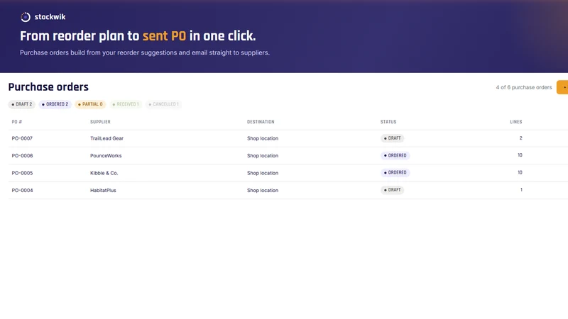 Stockwik Inventory Manager