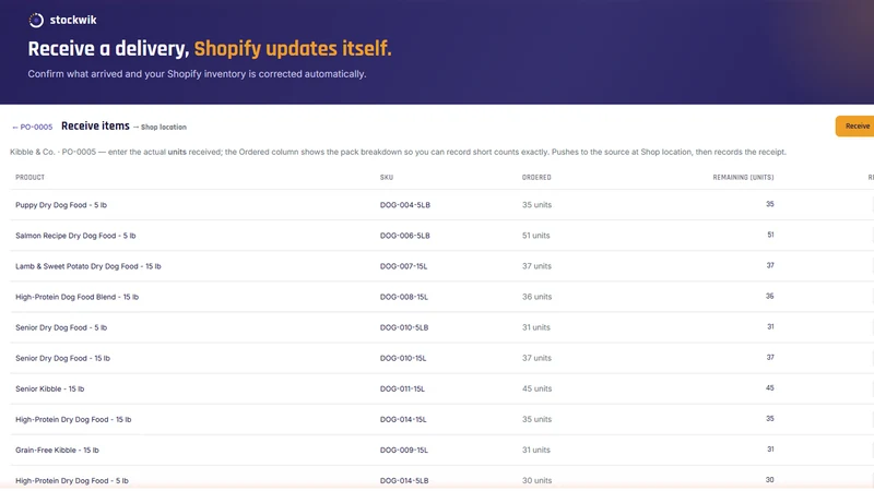 Stockwik Inventory Manager