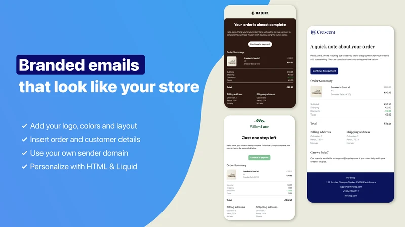 Sendjo: Emails & SMS via Flow