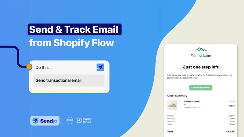 Sendjo: Emails & SMS via Flow