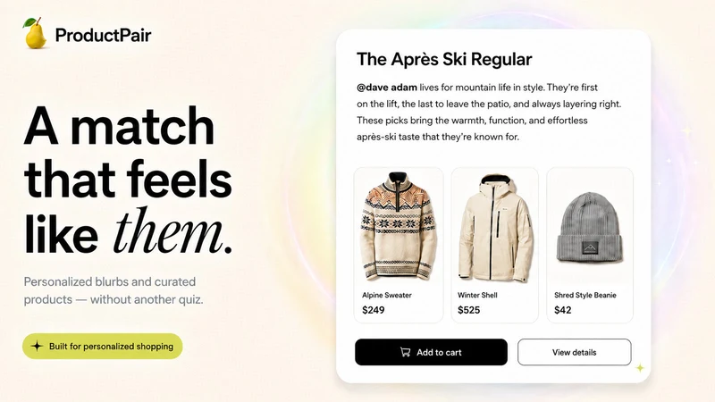 ProductPair: Shop by Instagram