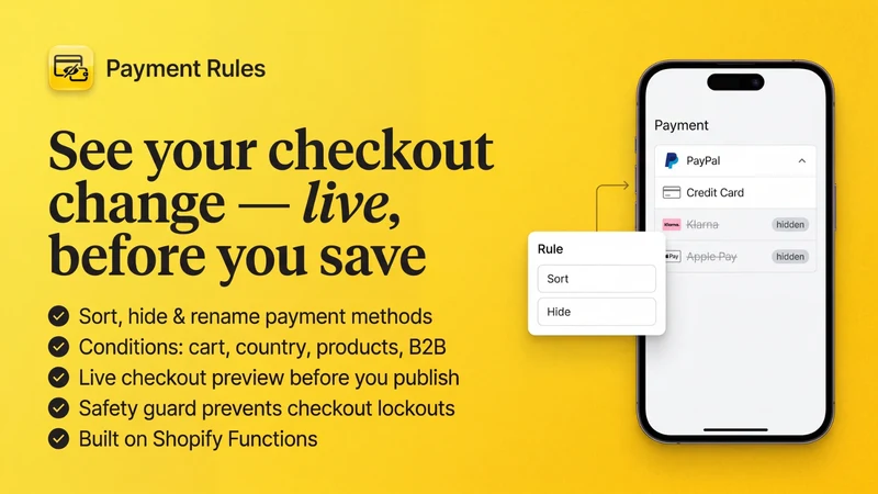 Payment Rules: Hide & Rename